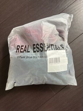 Real Essentials Boys' Dry Fit Hoodies - Pack of 3 - Gray & Pink